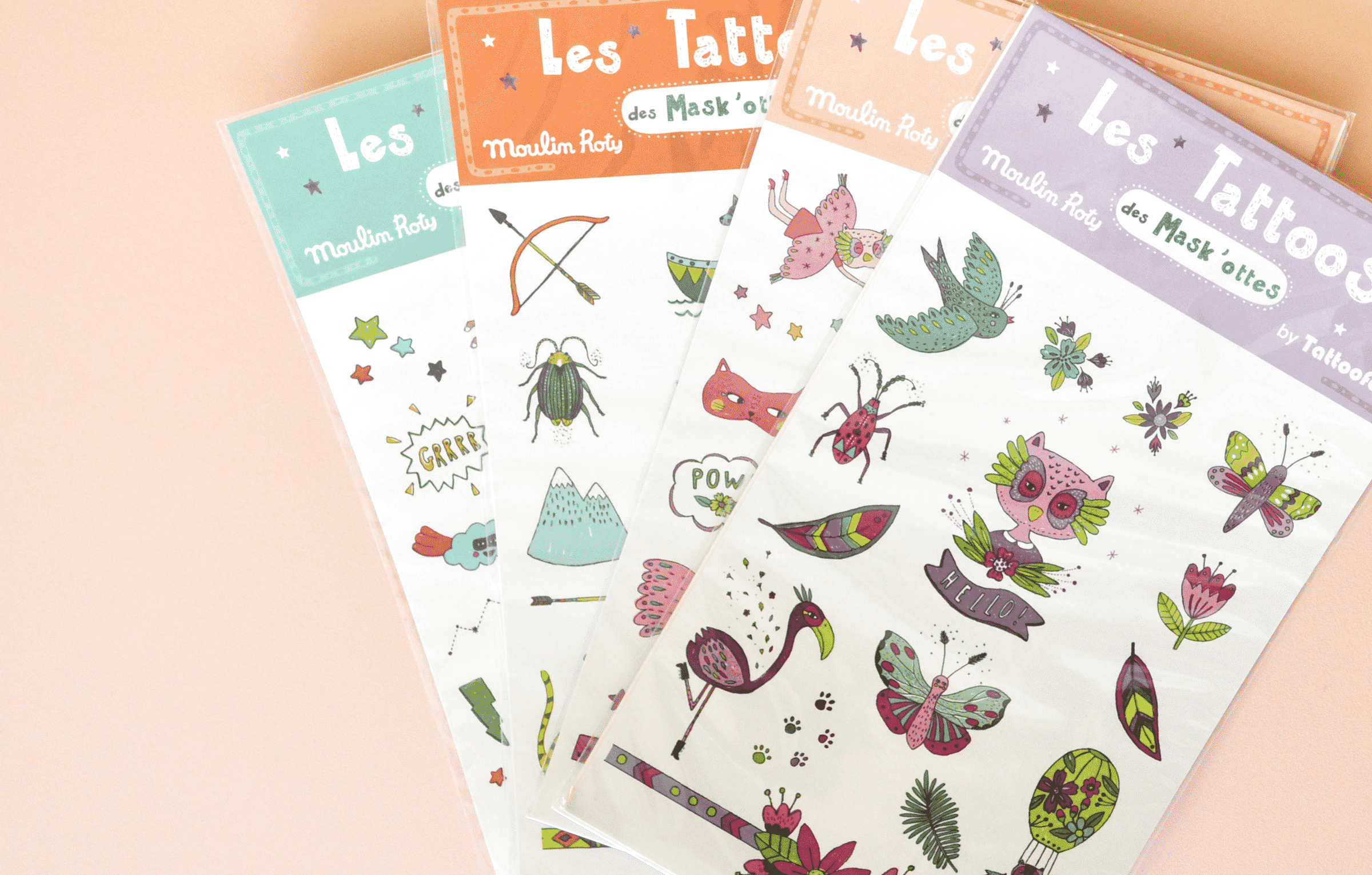 Mask'ottes packaging tatouage Moulin Roty